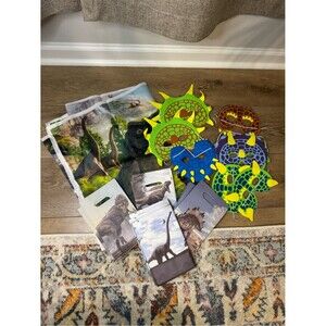 Dinosaur back drop and party supplies